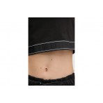 Hugo Dolly B Crop Top Γυναικείο Κοντομάνικο T-Shirt Μαύρο