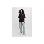 Hugo Oversized Tee Γυναικείο T-Shirt Μαύρο