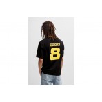 Hugo Nebulop Football Inspired Ανδρικό Κοντομάνικο T-Shirt Μαύρο