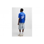 Hugo Nebulop Football Inspired Ανδρικό Κοντομάνικο T-Shirt Μπλε