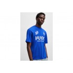 Hugo Nebulop Football Inspired Ανδρικό Κοντομάνικο T-Shirt Μπλε
