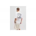 Hugo Nagulop Graphic Ανδρικό Κοντομάνικο T-Shirt Λευκό