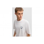 Hugo Nagulop Graphic Ανδρικό Κοντομάνικο T-Shirt Λευκό
