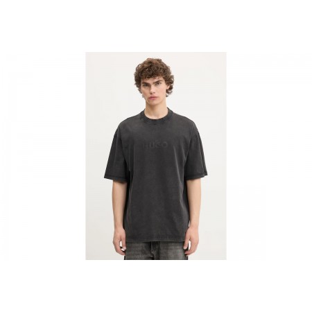 Hugo Nebule Ανδρικό Κοντομάνικο T-Shirt Ανθρακί
