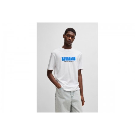 Hugo Newromi Logo Artwork T-Shirt Ανδρικό 