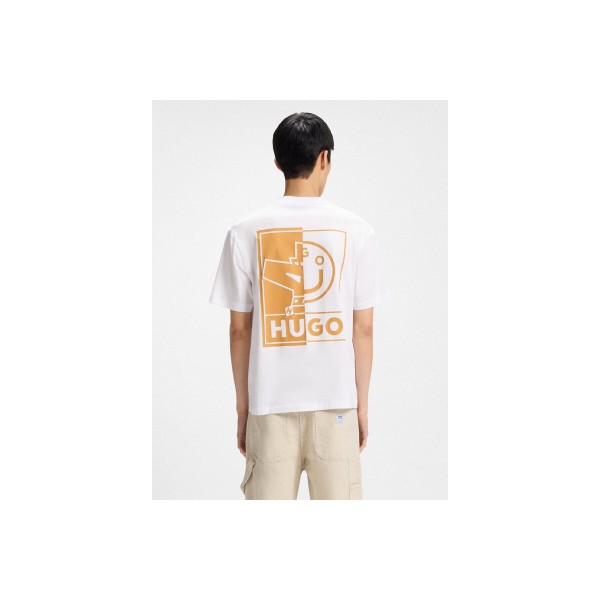 Hugo Nedix With Monogram Graphics T-Shirt Ανδρικό (50543483 100)