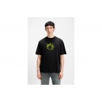 Hugo Nugix Ανδρικό Κοντομάνικο T-Shirt Μαύρο, Πράσινο