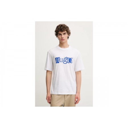 Hugo Nugix Ανδρικό Κοντομάνικο T-Shirt Λευκό, Ρουά