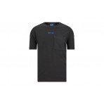 Hugo Naste Ανδρικό Κοντομάνικο T-Shirt Ανθρακί, Μπλε