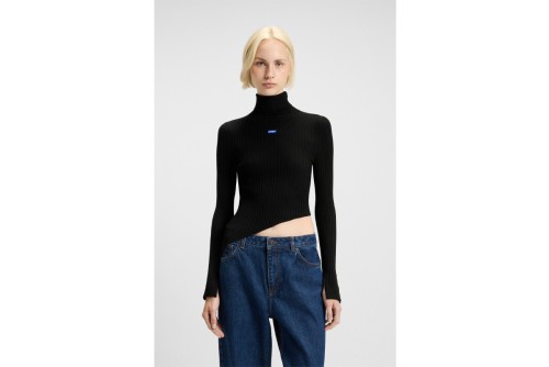 Hugo Somyna B Rib Knit Asymmetric Πουλόβερ Γυναικείο (50548163 001)