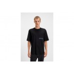 Hugo Nogoste With Ombre Logo Ανδρικό Κοντομάνικο T-Shirt Μαύρο