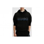 Hugo Nogudi With Ombre Logo Ανδρικό Φούτερ με Κουκούλα Μαύρο
