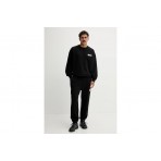 Hugo Nyrocrew With Logo Prints Ανδρική Μακρυμάνικη Μπλούζα Μαύρη