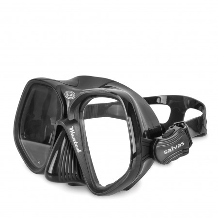 Escape Camping Μάσκα Θαλάσσης Salvas Wanted Black Silicone Band Μαύρη, Διάφανη