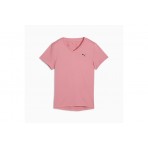 Puma Train All Day Essentials V-Neck T-Shirt Γυναικείο (525890 95)