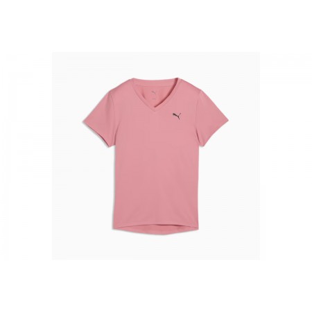 Puma Train All Day Essentials V-Neck T-Shirt Γυναικείο (525890 95)