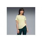 Puma Velocity Γυναικείο Κοντομάνικο T-Shirt Κίτρινο