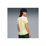 Puma Velocity Γυναικείο Κοντομάνικο T-Shirt Κίτρινο