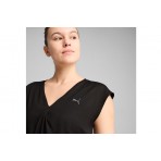 Puma Move Cloudpsun Γυναικεία Αμάνικη Μπλούζα Μαύρη