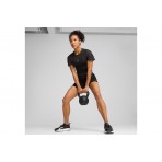 Puma Lace Γυναικείο Κοντομάνικο Crop Top T-Shirt Μαύρο