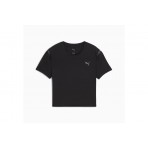 Puma Shape Baby Training Γυναικείο Κοντομάνικο T-Shirt Μαύρο