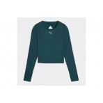 Puma Green Terrains Crop Top Μακρυμάνικο Γυναικείο (527490 75)