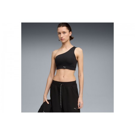 Puma Shape Asymmetrical Γυναικείο Μπουστάκι Μαύρο