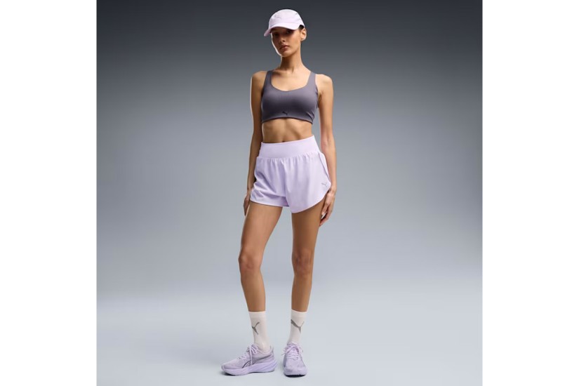 Puma Dreamrun Drycell Γυναικείο Αθλητικό Σορτς Λιλά