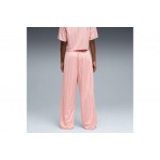 Puma League Wide Leg Γυναικείο Παντελόνι Φόρμας Ροζ