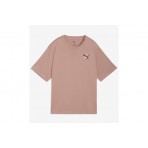 Puma Cat Graphic Γυναικείο Κοντομάνικο T-Shirt Μπεζ