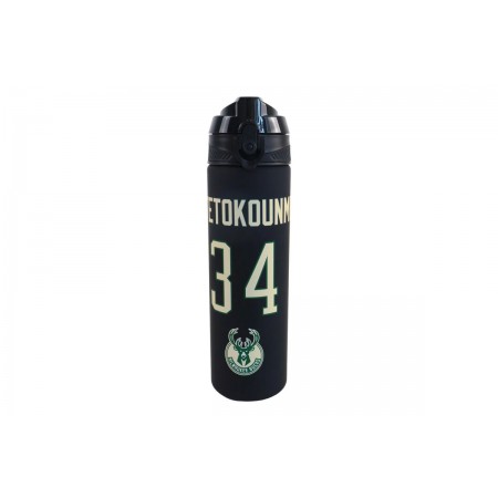 Back Me Up NBA Milwaukee Bucks Giannis Antetokounmpo 34 Παγούρι Μαύρο, Πράσινο, Εκρού 700Ml