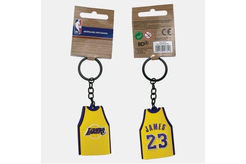 Back Me Up Nba Jersey Lakers Lebron James 23 Μπρελόκ Μόδας (558-57519 JAMES 23)