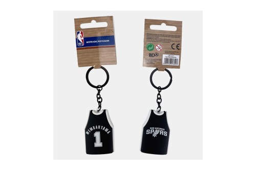 Back Me Up Nba Jersey San Antonio Spurs Wembanyama 1 Μπρελόκ Μόδας (558-57519 WEMBANYAMA 1)