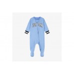 Jordan Jersey Footed Coverall Βρεφική Ολόσωμη Φόρμα Γαλάζια, Λευκή