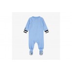 Jordan Jersey Footed Coverall Βρεφική Ολόσωμη Φόρμα Γαλάζια, Λευκή