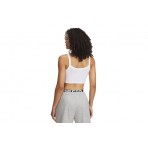 Under Armour Rival Rib Baby Γυναικείο Αμάνικο Crop Top Λευκό
