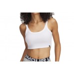 Under Armour Rival Rib Baby Γυναικείο Αμάνικο Crop Top Λευκό