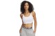 Under Armour Rival Rib Baby Γυναικείο Αμάνικο Crop Top Λευκό