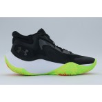 Under Armour Jet 25 Μπασκετικά Παπούτσια Μαύρα, Λαχανί, Λευκά