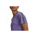 Under Armour Tech Wordmark Tape Γυναικείο Κοντομάνικο T-Shirt Μωβ