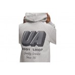 Under Armour Rival Fleece HBR Logo Ανδρικό Φούτερ με Κουκούλα Γκρι