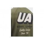 Under Armour Rival Fleece HBR Logo Ανδρικό Φούτερ με Κουκούλα Χακί