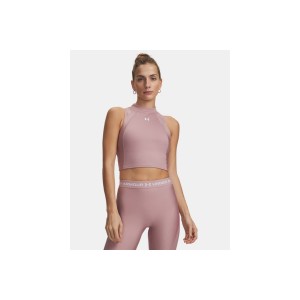 Under Armour Heatgear Rib Crop Top Αμάνικο Γυναικείο (6003985 673)