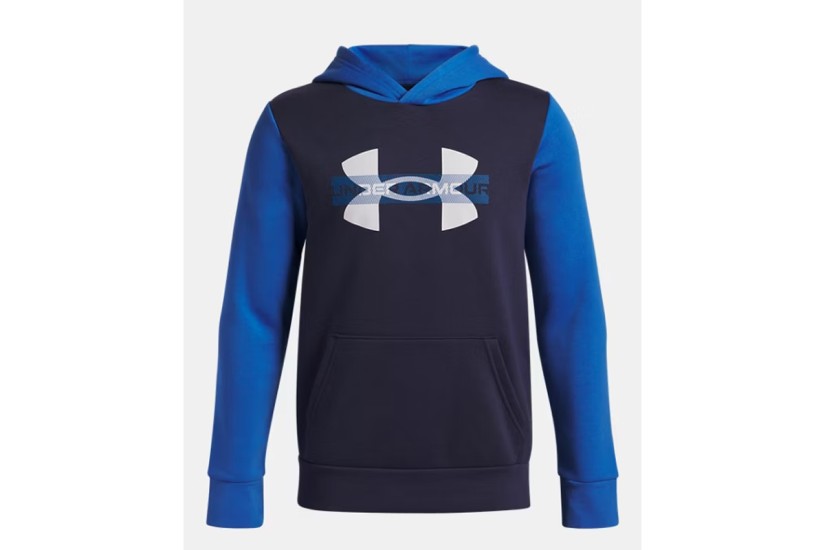 Under Armour Rival Fleece Colorblock Graphic Φούτερ με Κουκούλα