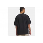 Under Armour Woven Label Heavyweight Ανδρικό Κοντομάνικο T-Shirt Μαύρο