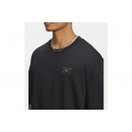 Under Armour Woven Label Heavyweight Ανδρικό Κοντομάνικο T-Shirt Μαύρο