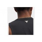 Under Armour Project Rock Ανδρική Αμάνικη Μπλούζα Μαύρη