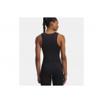Under Armour Project Rock Seamless Γυναικεία Αμάνικη Μπλούζα Μαύρη