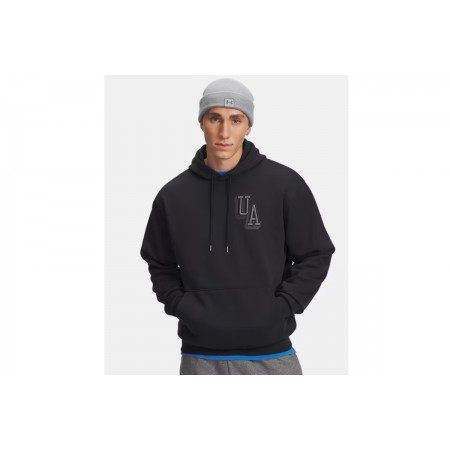 Under Armour Icon Fleece Graphic Ανδρικό Φούτερ με Κουκούλα Μαύρο