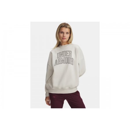 Under Armour Rival Fleece Varsity Μπλούζα Με Λαιμόκοψη Γυναικεία 